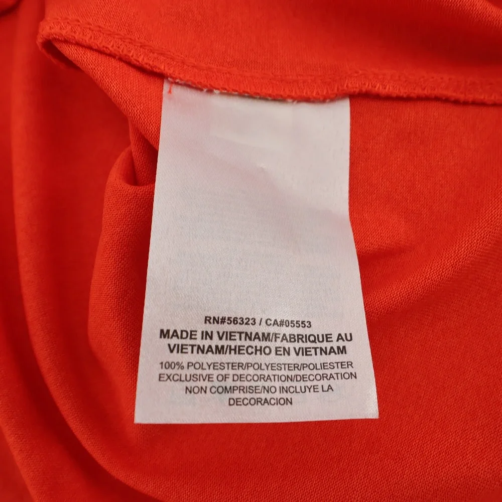 Nike‎ Clemson Basketball T-Shirt Orange Dri-FIT Athletic Cut Mens XXL